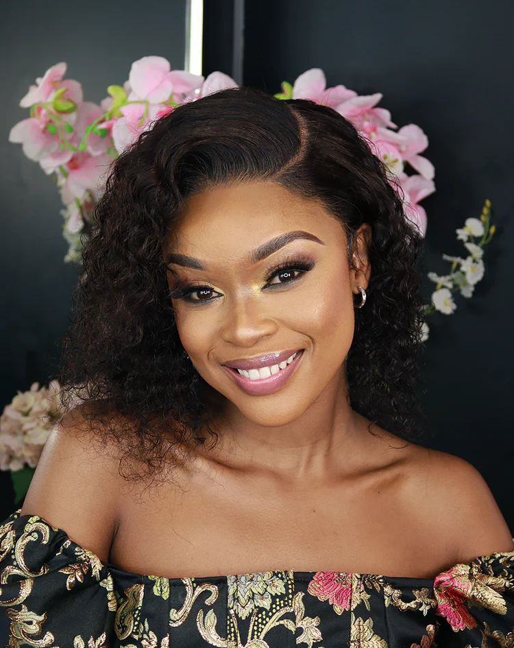 Brazilian Lace Front Wig Deep Wave - 1B - 10